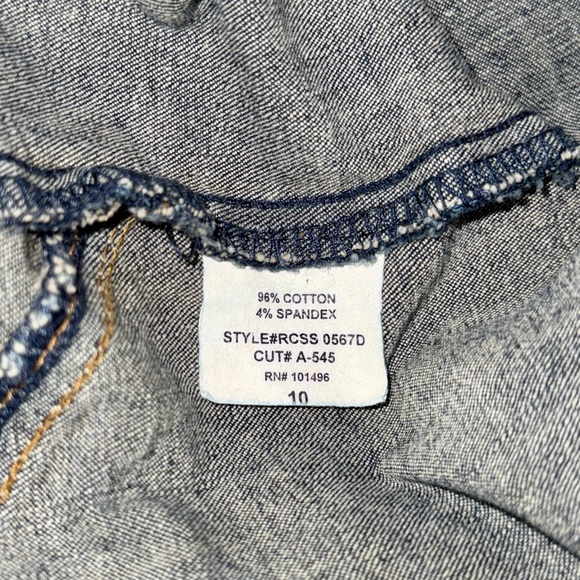 (Vintage) Heart Moon Star Split Hem Flare Jeans, Sz. 10 - Picture 14 of 16